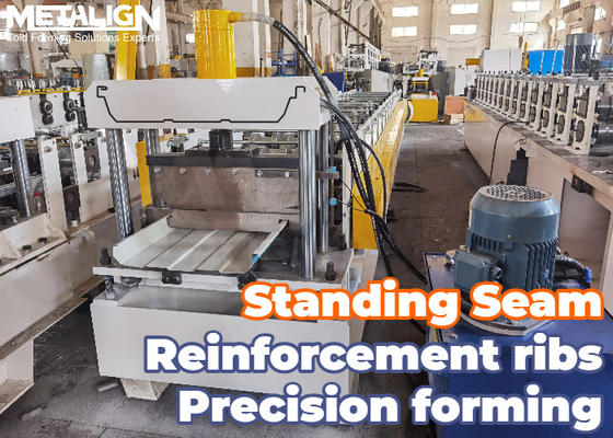 High Precision Standing Seam Roll Former With Chain Drive And Hydraulic Cutter