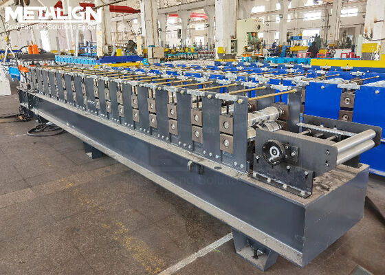 Chain Drive Roofing Roll Forming Machine For Curved Ridge Cap With Hydraulic Rib Press