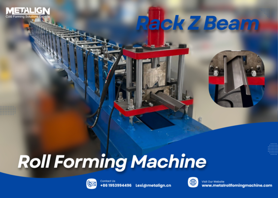 Chain Driven Z Beam Roll Forming Machine with 18 Forming Stations and 70mm Shaft Diameter