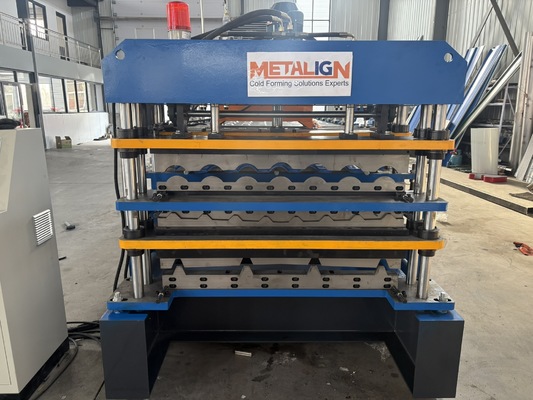 Three Layer Roof Panel Roll Forming Machine With Roof Tile