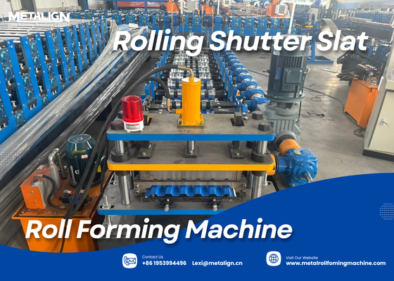 Australia Rolling Shuatter Slat Efficient Shutter Door Frame Roll Forming Machine