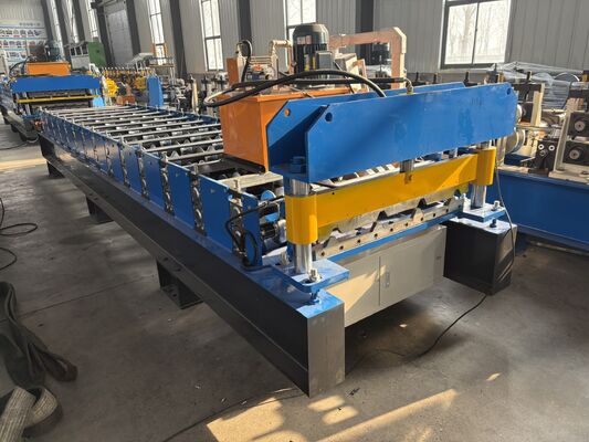 20m/min Automatic 5.5Kw Galvanized Steel Trapezoidal Roof Panel Roofing Roll Forming Machine