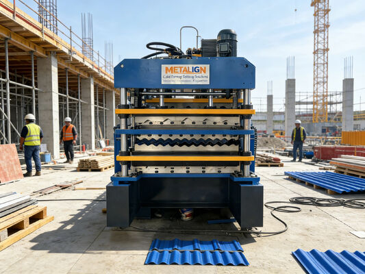 ماشین ساخت رولر سقف سه لایه با سیستم کنترل PLC