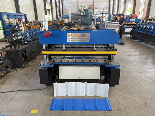 High Speed Chain Drive Roll Former With Wall Panel Frame For Efficient IBR Roof Panel Production Line Best Factory