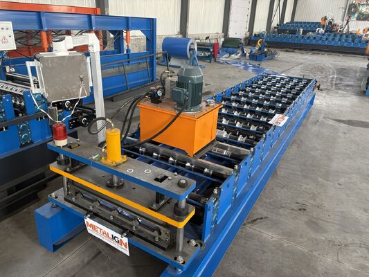 Auto Trapezoidal Roof Panel Cold Roll Forming Machine Making Roll Forming Machinery PPGI Material Color Coated Steel