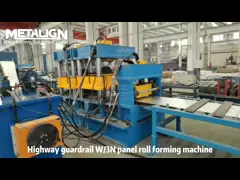 Otoyol koruma çitleri W panelleri Hidrolik yumruklama ve manyetik yığma ile metal rulo şekillendirme ekipmanları